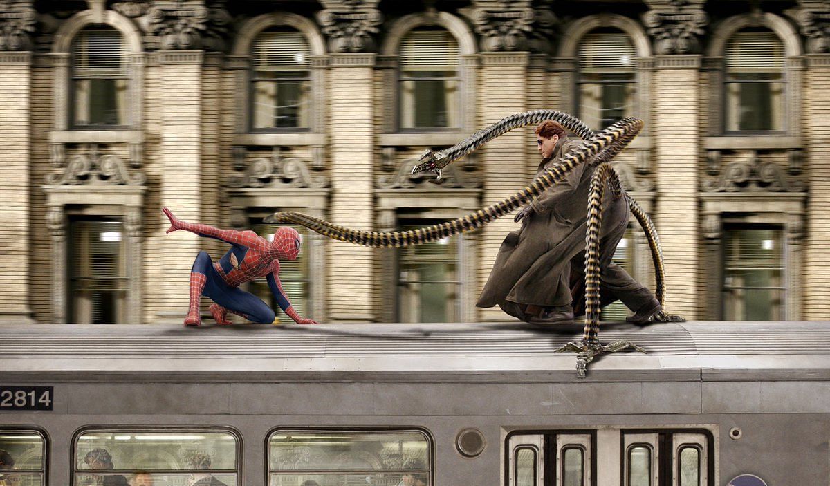 The train fight scene is a masterclass in action choreography and special effects (Image via Sony)